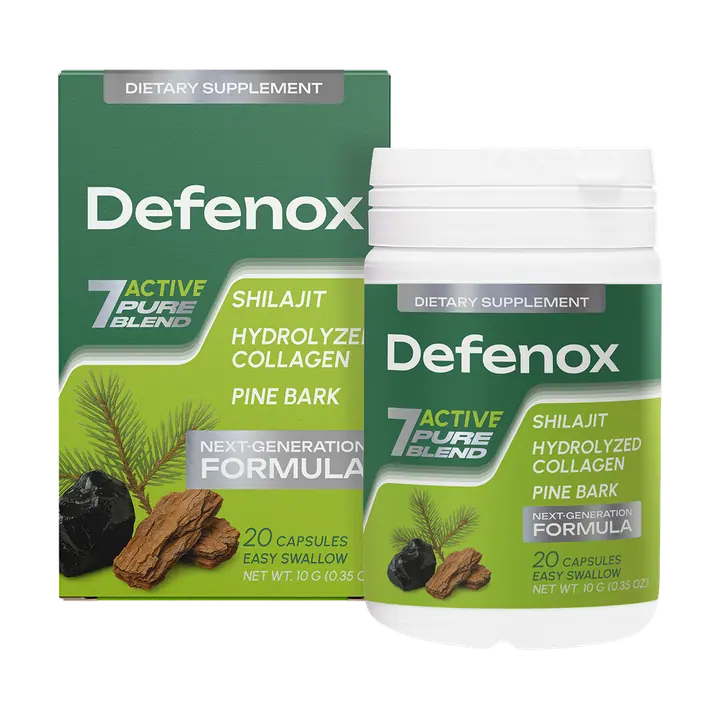 Envase de Defenox, 20 cápsulas
